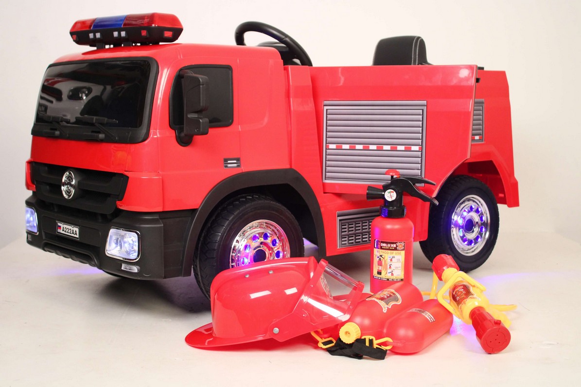Пожарная машина - электромобиль с пультом A222AA