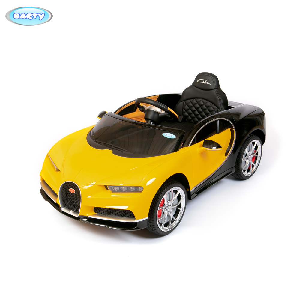 Электромобиль BARTY Bugatti Chiron ЛИЦЕНЗИОННАЯ МОДЕЛЬ (Желтый) HL318