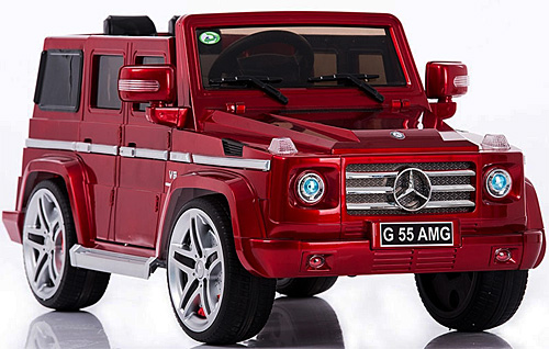 Электромобиль-джип Mercedes-Benz AMG 12V (открываются двери), красный цвет DMD-G55