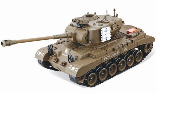 Радиоуправляемый танк  M26 Pershing (Snow Leopard) зеленый  Household 4101-3