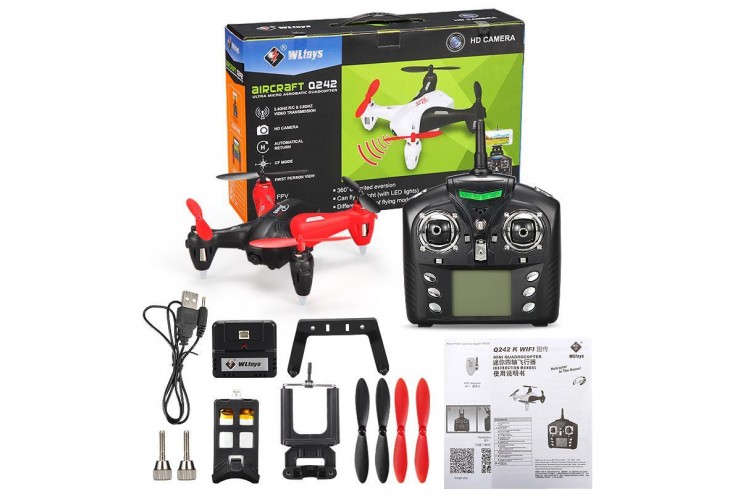Радиоуправляемый квадрокоптер WL toys с камерой WLT-Q242-K