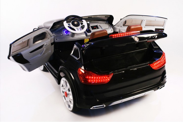 Электромобиль BMW X7 черный (двухместный) Harleybella 8220186A-2R 8220186A-2R