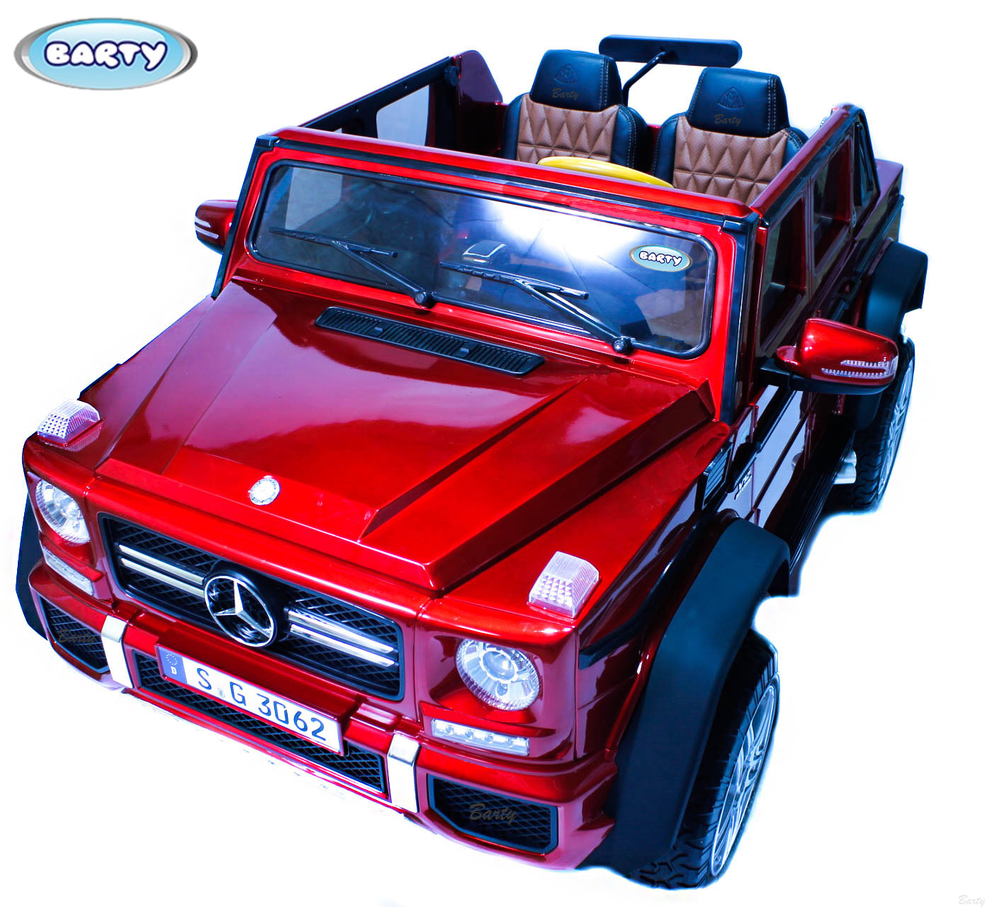 Электромобиль Mercedes-Maybach G 650 Landaulet 4WD (Красный глянец) A100