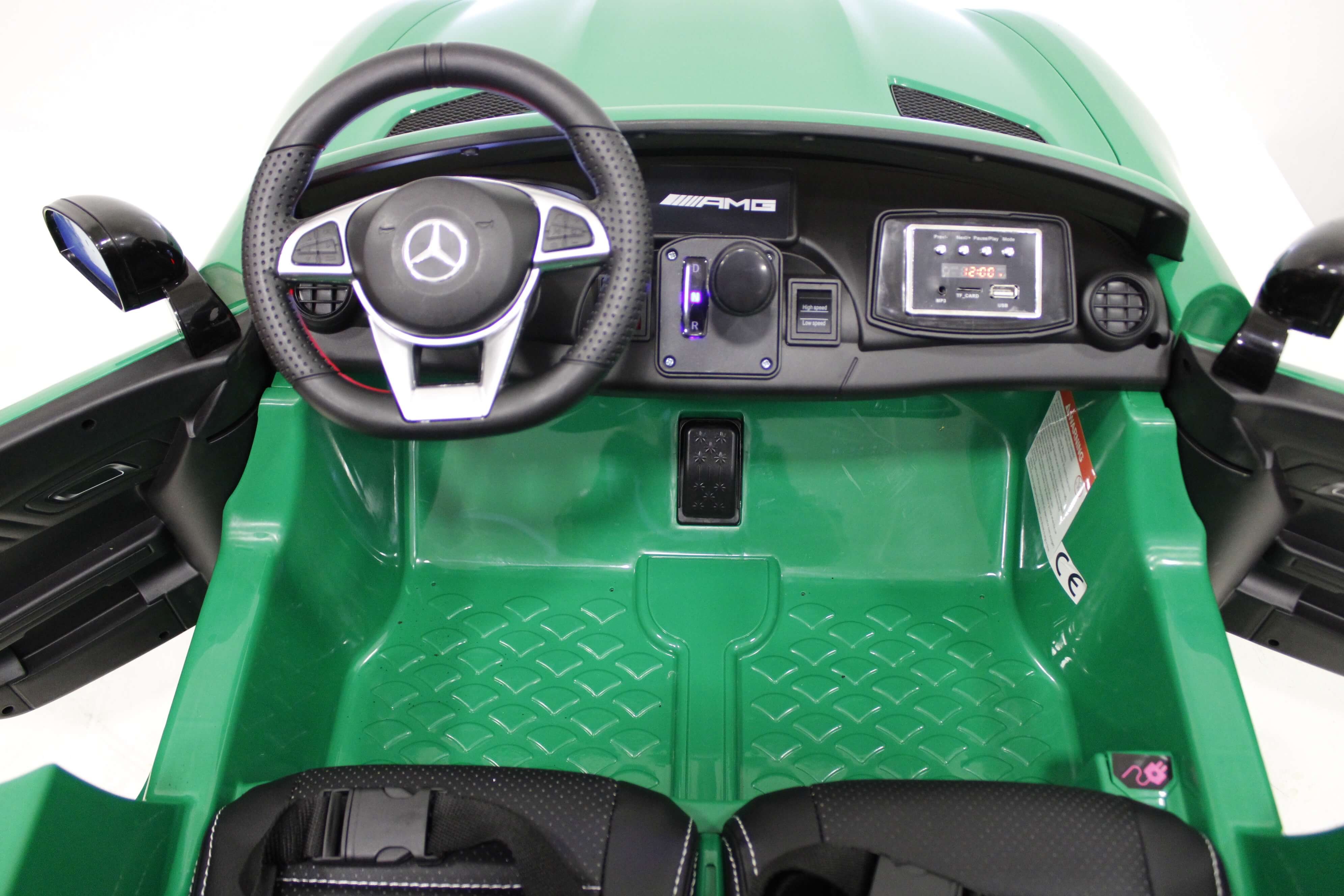 Двухместный полноприводный 4WD электромобиль Mercedes-Benz GTR 4x4 (Зеленый) HL289