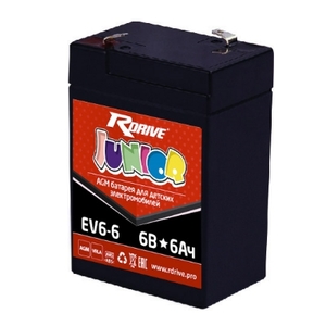 Аккумулятор повышенной емкости RDrive Junior 6v6Ah EV6-6