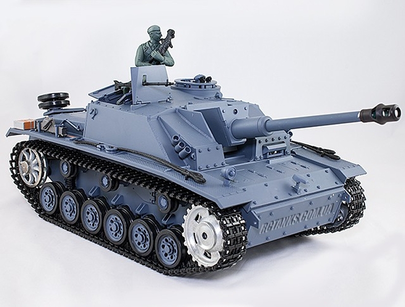 Радиоуправляемый танк Heng Long Sturmgeschutz III HC Pro IR масштаб 1:16 2.4G 3868-1 PRO IR