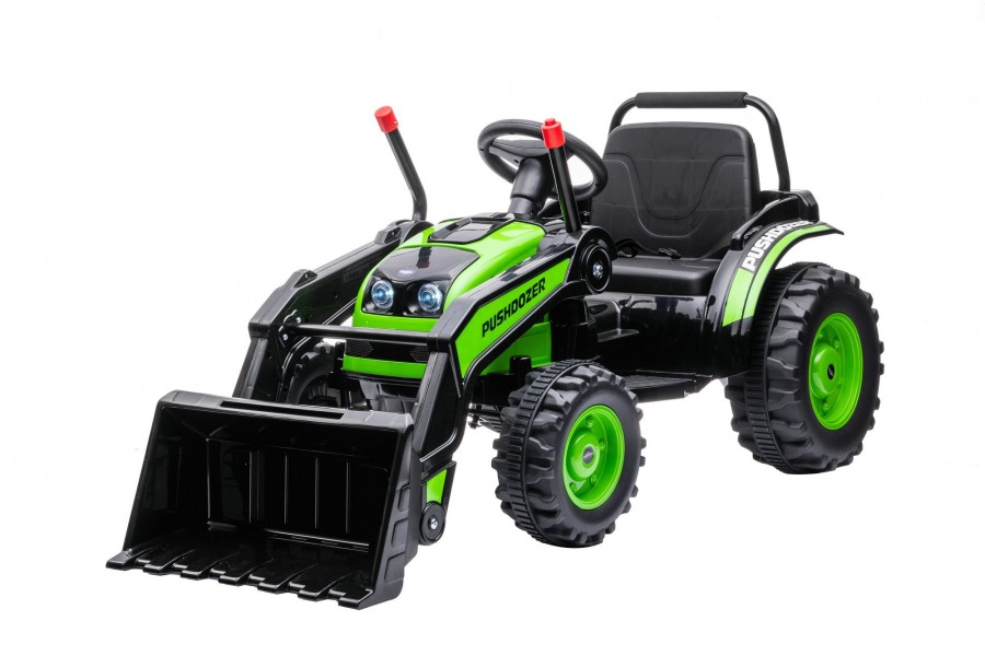 Детский трактор с ковшом (Зелёный) TR007