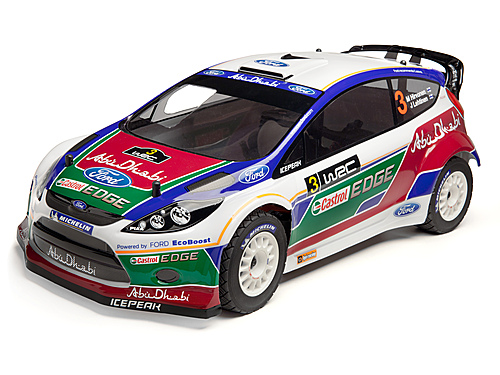 Кузов ралли 1/8 - FORD FIESTA ABU DHABI WRC (WHITE/GREEN/RED) окрашен HPI-108025