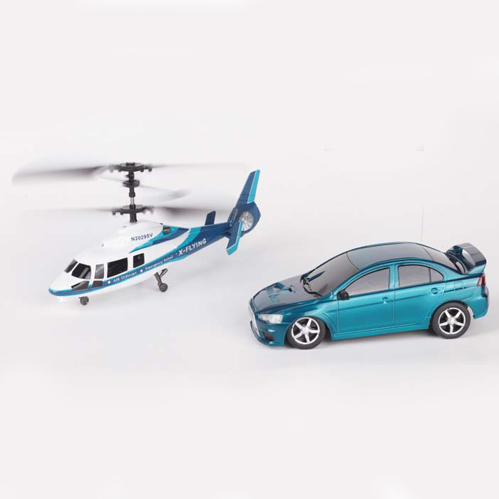 Радиоуправляемый игровой набор Wineya вертолет и машина W3010HC