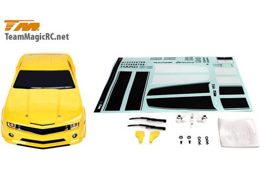 Кузов с обвесом - 1/10 - Touring / Drift - 195mm - Окрашен - CMR Yellow/ с отражателями TM-503323YA