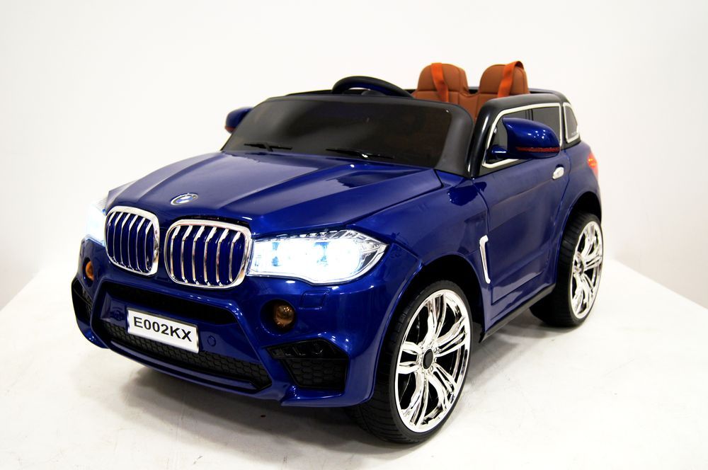 Детский электромобиль Е002КХ синий глянец E002KX-BLUE-GLANEC